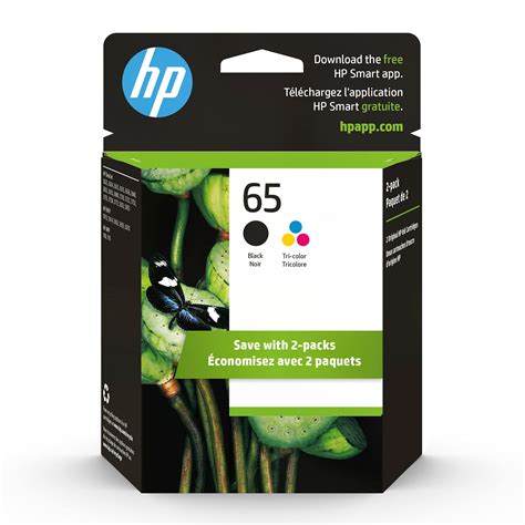 Buy HP 65 Black/Tri-color Ink Cartridges (2-pack) | Works with HP AMP ...