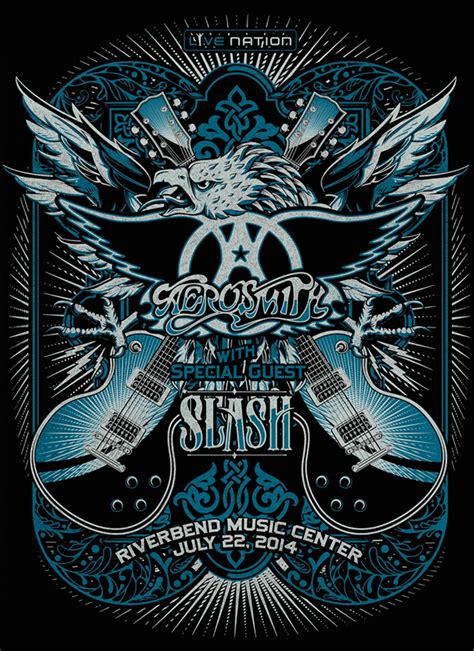 Aerosmith gig Poster by Nick Beaulieu, via Behance | Band posters ...