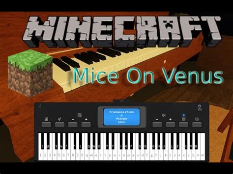 Mice On Venus (Roblox piano + sheet) - YouTube