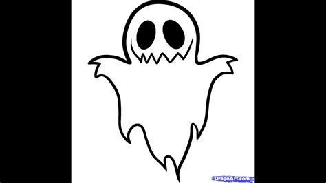 Easy Ghost Drawing | Free download on ClipArtMag