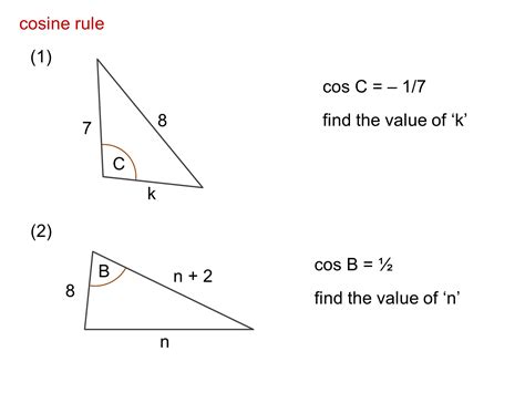 MEDIAN Don Steward mathematics teaching: cosine rule