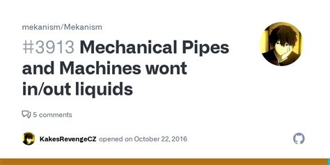 Mechanical Pipes and Machines wont in/out liquids · Issue #3913 ...