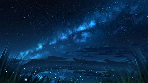 Download Anime Night Stunning Scenery Wallpaper | Wallpapers.com