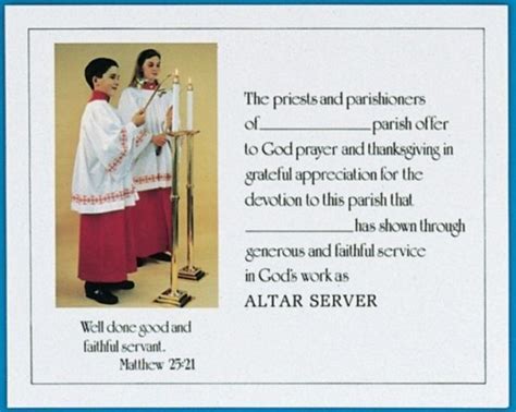 6198 Altar Server Certificates | Altar, Server, Certificate of appreciation