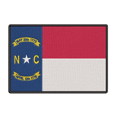 North Carolina Flag Embroidered Iron-on Patch - Walmart.com