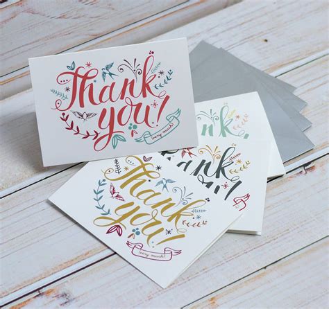 thank you cards by oakdene designs | notonthehighstreet.com