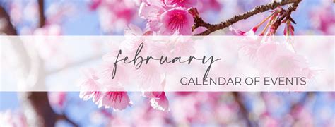 February Calendar of Events - Bluewater NC