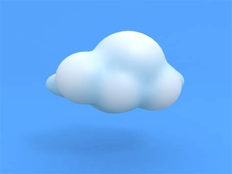 3D Cartoon cloud model | 3D model | Cartoon clouds, Clouds, 3d clouds