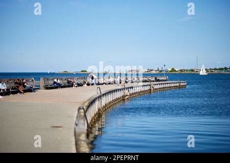 Svanemølle-molen (Svanemølle Pier); Svanemøllen strandpark, Copenhagen ...