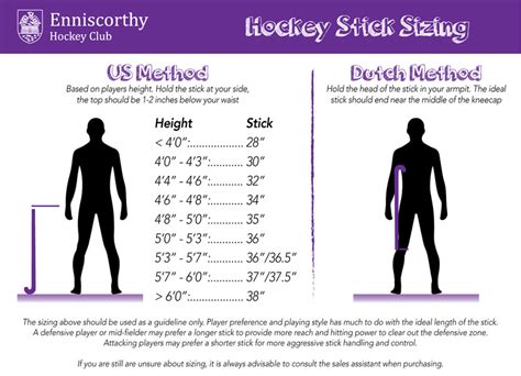 Ice Hockey Stick Size Chart | Printable Templates Free