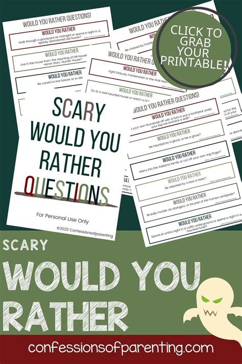 100+ Scary Would You Rather Questions You'll Love