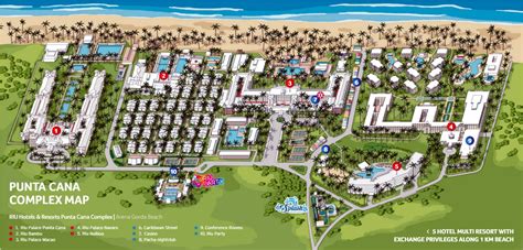 Resort Map | Riu Palace Bavaro | Punta Cana, D.R.