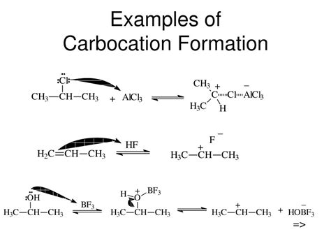 PPT - Examples of Carbocation Formation PowerPoint Presentation, free ...