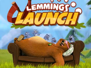 Lemmings Launch: Grizzy & The Lemmings . BrightestGames.com