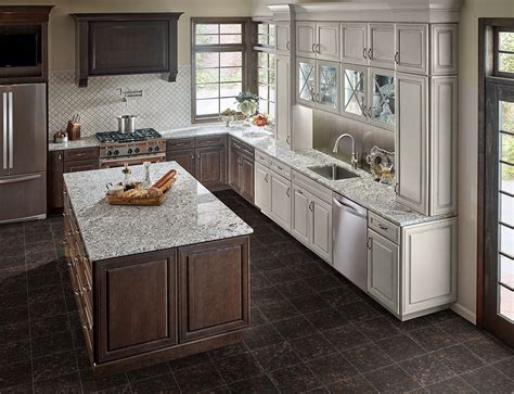 Gray Kitchen Cabinets With Brown Granite Countertops | www.resnooze.com