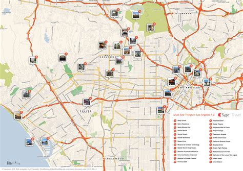 Los Angeles Printable Tourist Map | Tripomatic