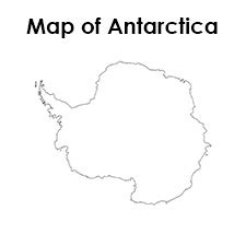 Blank Antarctica Map Printable