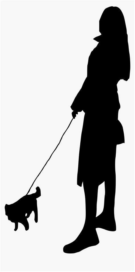 Transparent Background Dog Walker Silhouette, HD Png Download - kindpng