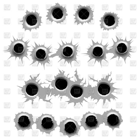 Bullet Hole Vector Free at Vectorified.com | Collection of Bullet Hole ...