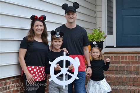 Mickey and Minnie Themed Family Costumes - 2paws Designs