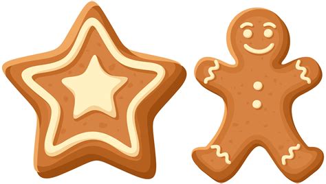 Transparent Christmas Cookies Clipart Gingerbread Clipart Cartoon ...