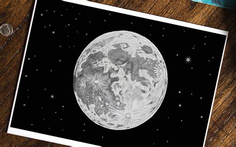 How to Draw a Moon - A Step-by-Step Realistic Moon Drawing Tutorial