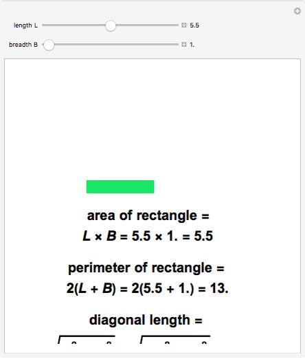 Calculating Area, Perimeter, and Diagonal Length of a Rectangle ...