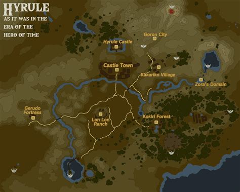 Legend Of Zelda Ocarina Of Time Map - Maping Resources