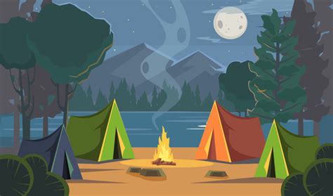 Campsite Cartoon