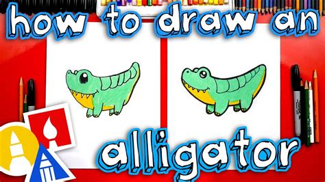 How To Draw A Cute Alligator