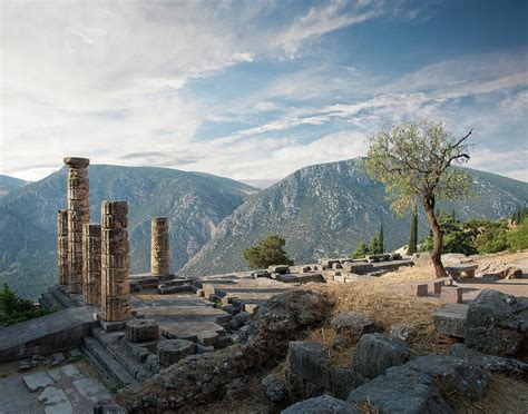 Ancient Ruins At Delphi, Greece Photograph by Ed Freeman - Pixels