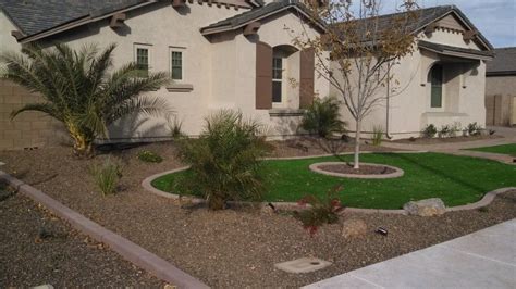 synthetic grass landscape | Yard landscaping, Desert landscaping ...