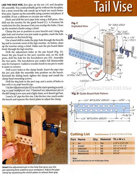 DIY Pipe Clamp Vise • WoodArchivist