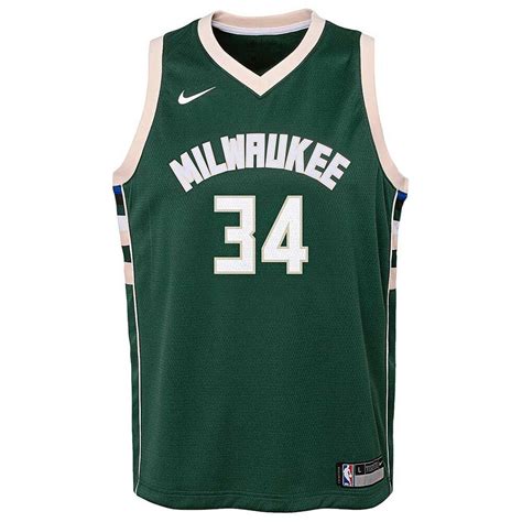 Nike Milwaukee Bucks Giannis Antetokounmpo Icon 2019 Kids Swingman ...