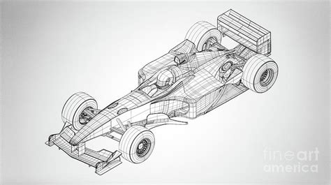 Ferrari Formula F1 Original Blueprint 2000 Drawing by M G Whittingham ...