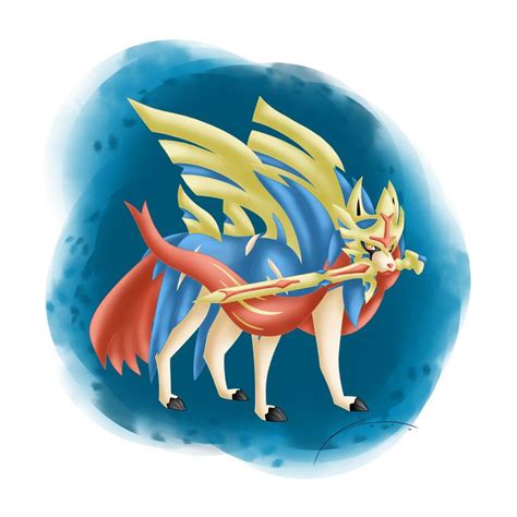 Zacian ( Crowned Sword ) by DarkraiLady on DeviantArt | Pokemon art ...