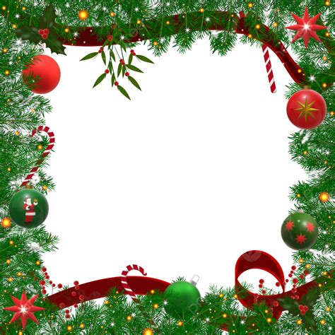 Luxury Border Frame Vector PNG Images, Luxurious Decorated Christmas ...