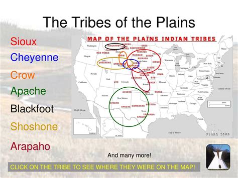 Great Plains Tribes Map