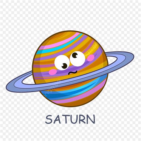 Solar System Planets Clipart Transparent Background, Saturn Planet With ...