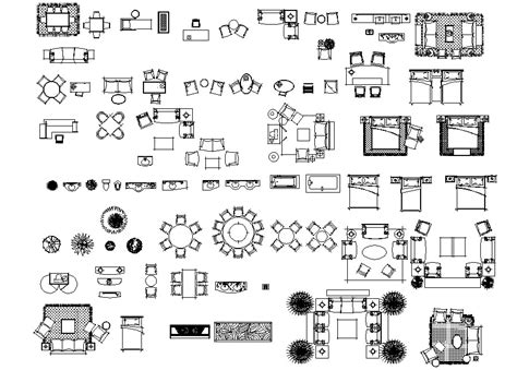 Home Furniture CAD Blocks - Cadbull