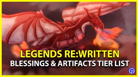 Legends ReWritten Blessings & Artifacts Tier List (September 2023)