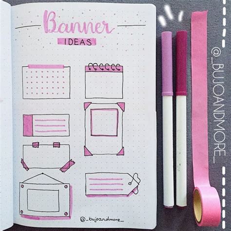 20+ Best Bullet Journal Banner Ideas For 2024