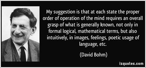 David Bohm Quotes. QuotesGram