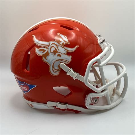 Texas Longhorns Riddell Speed CUSTOM Burnt Orange BEVO Mini Football ...