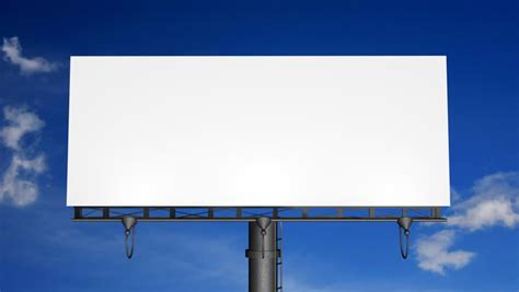 Blank Billboard With Moving Clouds (HD) Stock Footage Video 2036885 ...