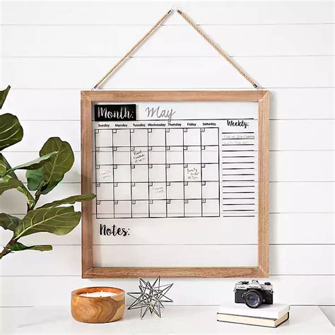 Dry Erase Wall Calendar With Cork Board - Wall Design Ideas