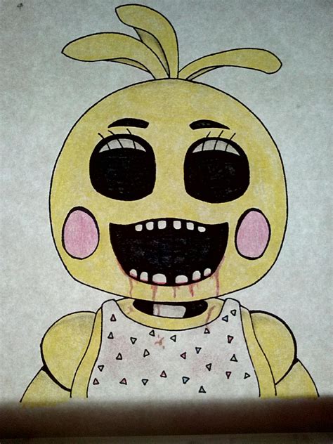 Toy Chica Drawing. : r/fivenightsatfreddys