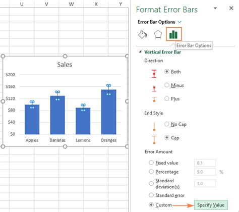 How to add sd bars in excel on mac | WPS Office Academy