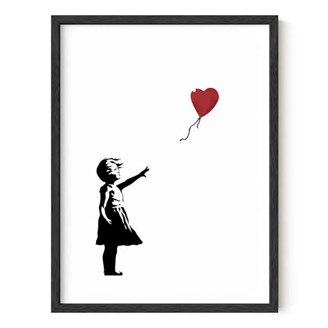 Buy HAUS AND HUES Banksy Wall Art Girl With Balloon Banksy Art s Banksy ...