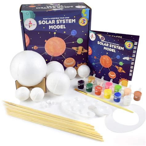 Buy Kalakaram Kids Solar System Model Kit for Kids, Paint and Assemble ...